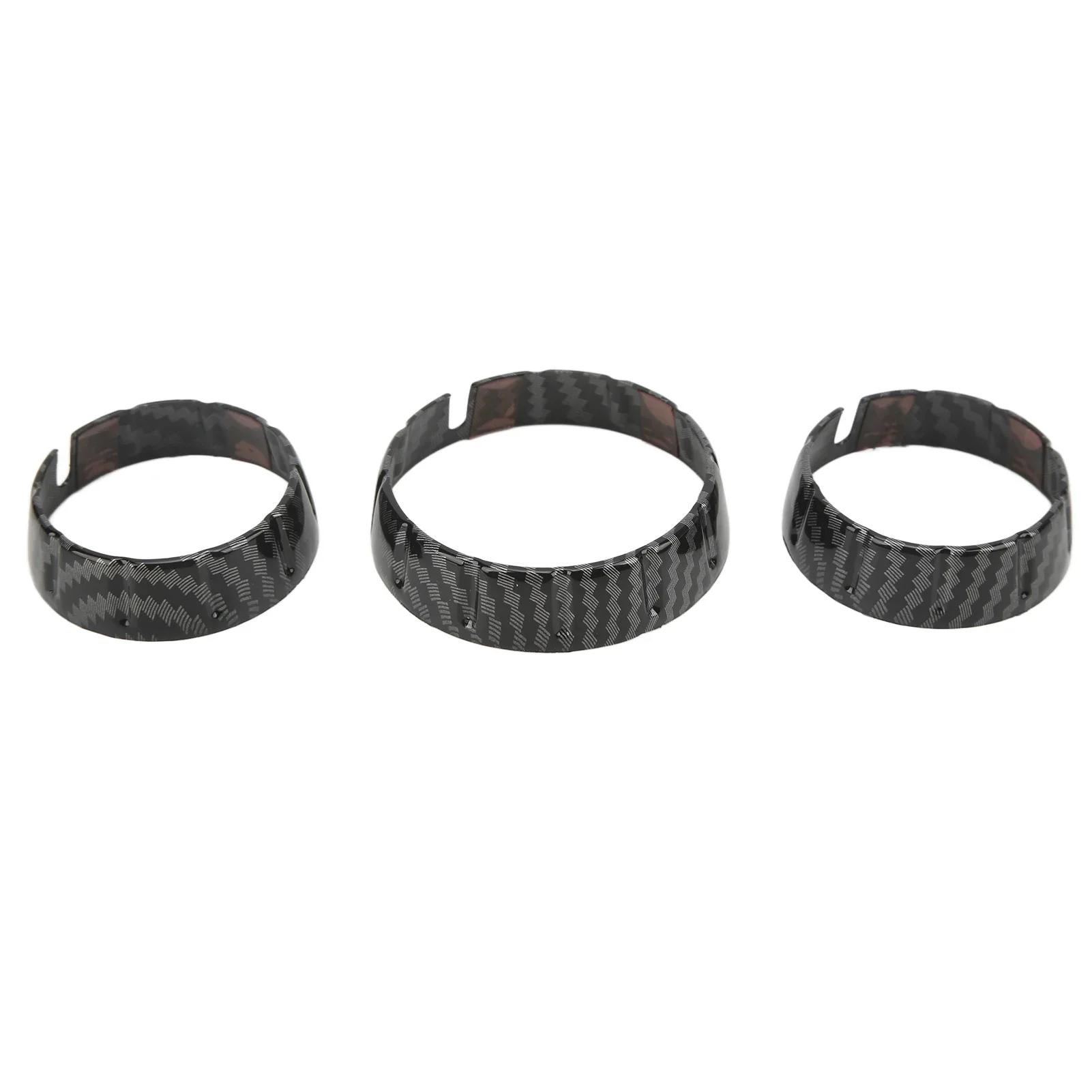 

3Pcs Carbon Fiber Style Car Air Conditioning Switch Cover Trims Interior Sticker Fit For Mini Cooper F55 F56 F57 2014‑2021