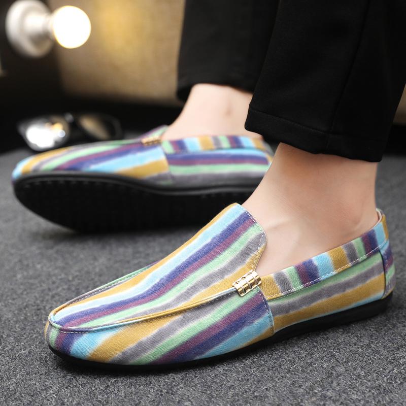 Mode Lyxmärke Herr Loafers Mode Andningsbar Komfort Slip-on Herr Körskor Herr Vardagsskor Lättviktiga Latskor Mockasiner