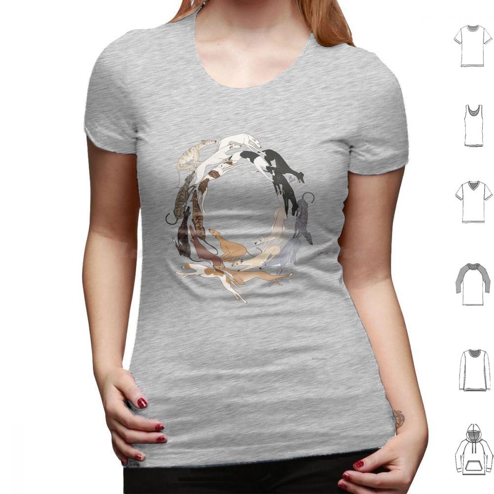 The Greyt Hound Romp T Shirt 6xl Cotton Cool Tee Greyhound Hound Sighthound Galgo Lurcher Whippet Italian Greyhound Dog Brindle