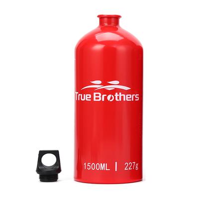 1,5 l Aluminium-Öl-Kraftstoffflasche, Alkohol, Flüssiggas, Ölbehälter für Camping, Wandern, Rucksackreisen