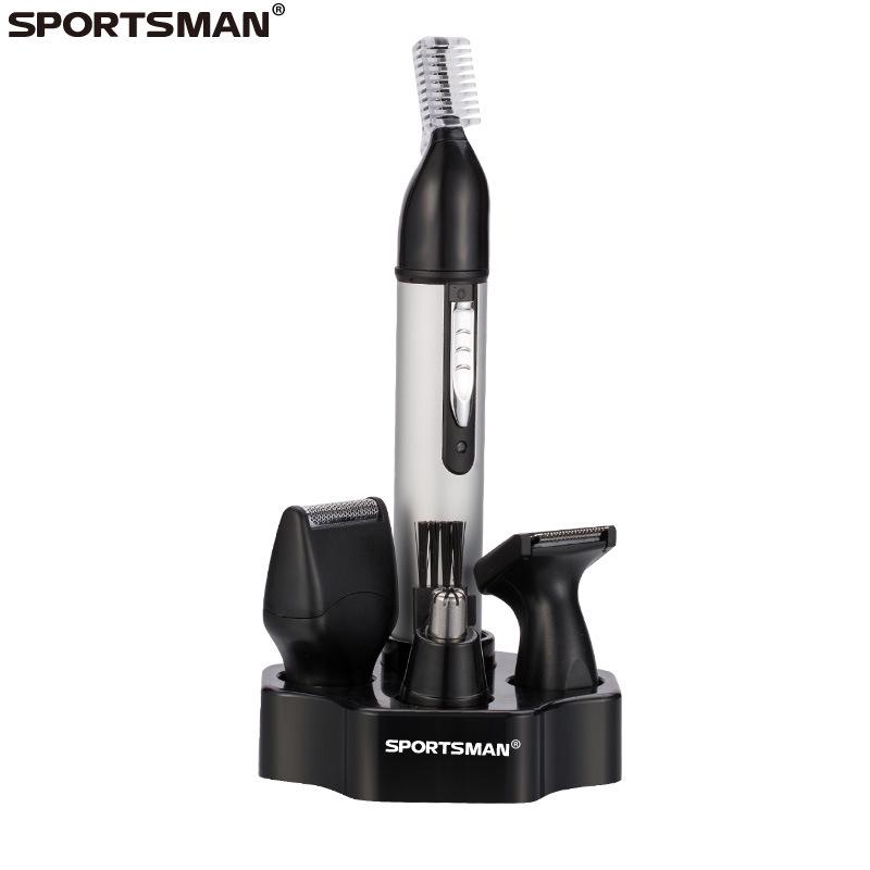 

Мужской многофункциональный электрический триммер: Бритва для носа, ушей, бровей, бакенбард USB белый