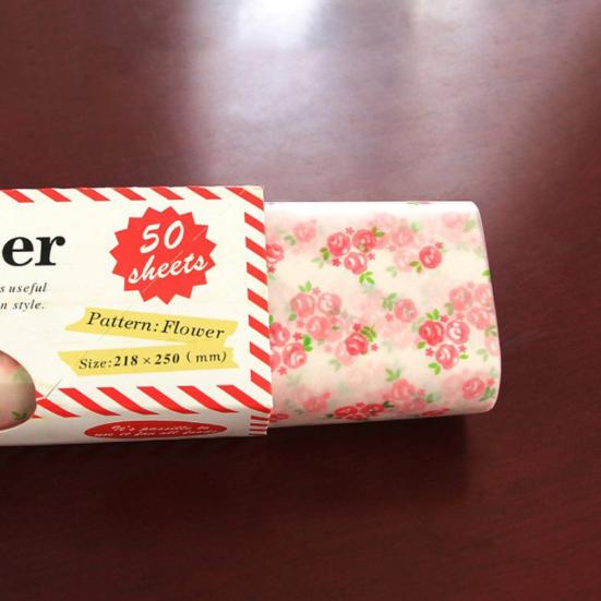 Cele mai noi 50 de coli/cutie pentru ambalaj alimentar antiaderent, hârtie ceară pentru gătit, folie de copt