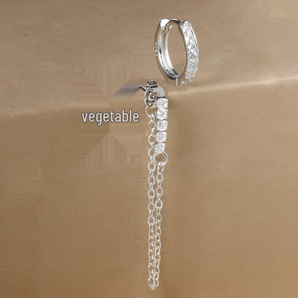 Chic Temperament Diamond Stud Earrings - Versatile, High-End Fashion for Women