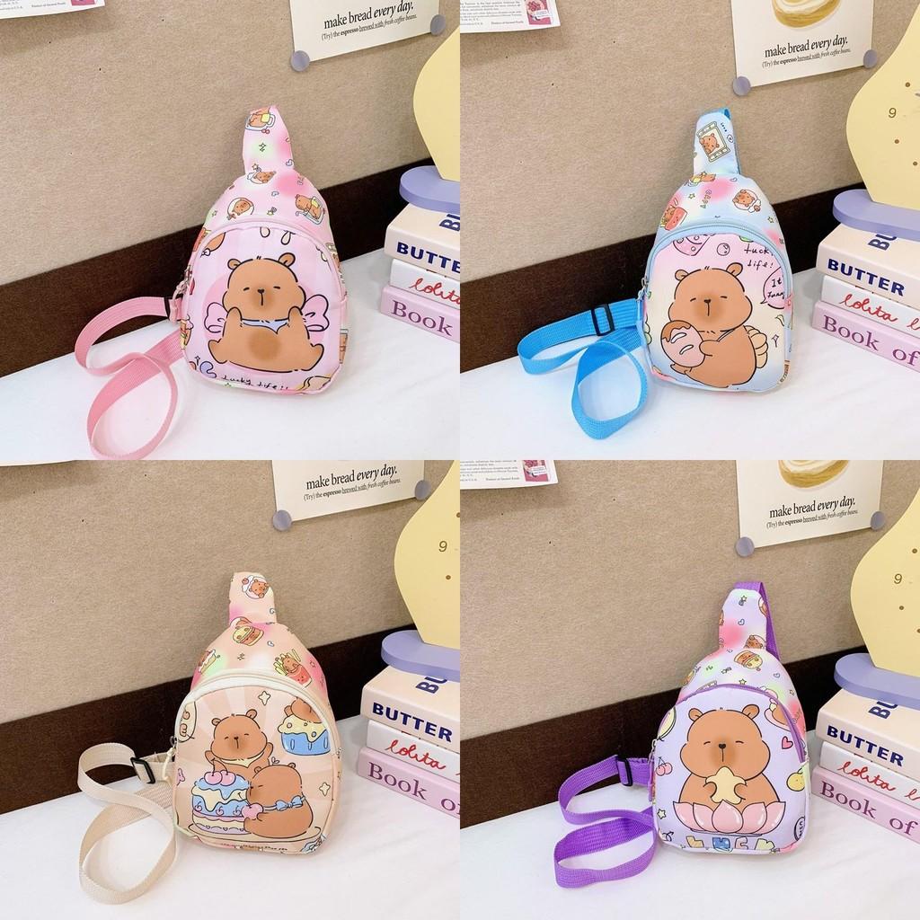 Capybara Cartoon Animal Coin Purse Single Shoulder Crossbody Chest Gift Bag