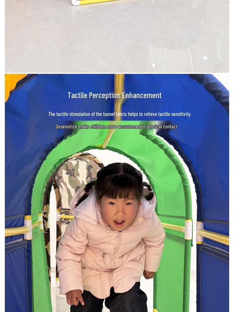Rainbow Tunnel Sensory Crawl Archway for Children - Indoor Early Education Toy