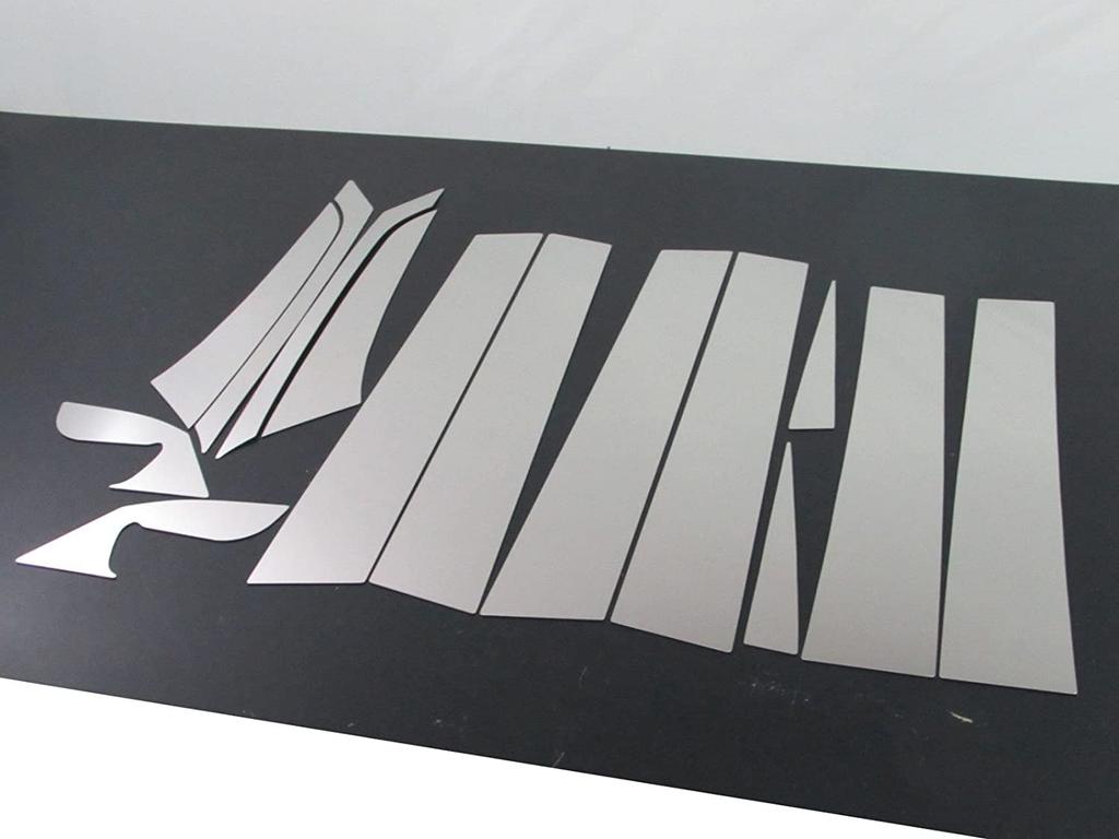 BRIGHTZ Biante CC Series Stainless Steel Pillar Panels Visor Set Ultra-Mirror (No Required) 14-Piece [PIL-SIL-286]