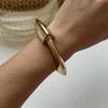 Zinc Zinc Alloy Acrylic Bangle Vintage Retro Hand Ring Creative Irregular Chunky Bangles  Gift