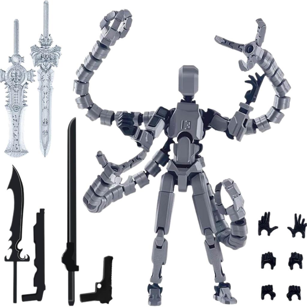 Action Figure Titan 13 T13 Stampata 3D Multi-Articolata Mobile Lucky Dummy Nova Robot Action Figure Regali