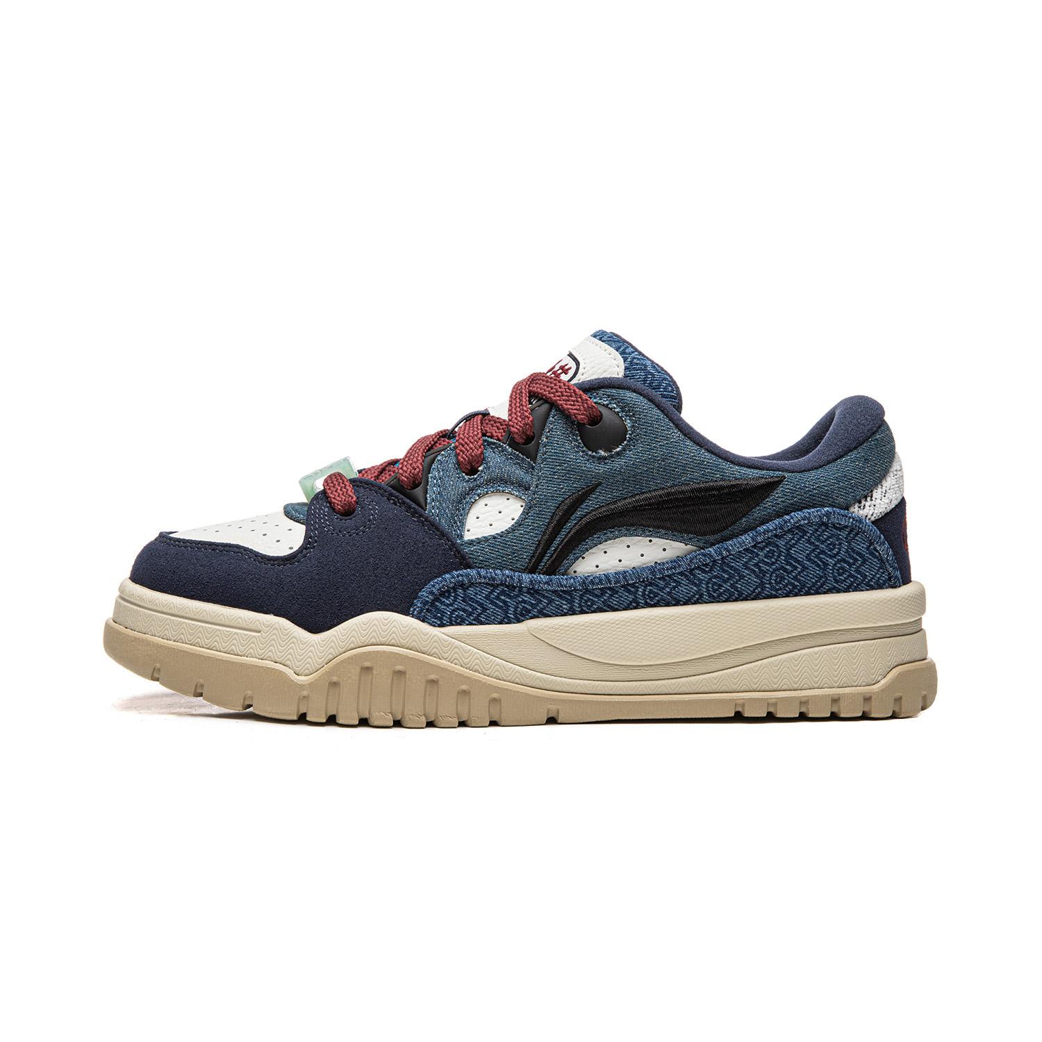 

Li Ning Trendy Leap Slip Resistant Cushioning Abrasion Resistant Lightweight Low top Skateboard Shoes Men s AGCW011-4 40