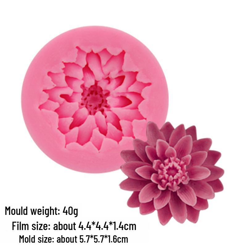 Rose Fondant Silicone Mold for DIY Cake Baking