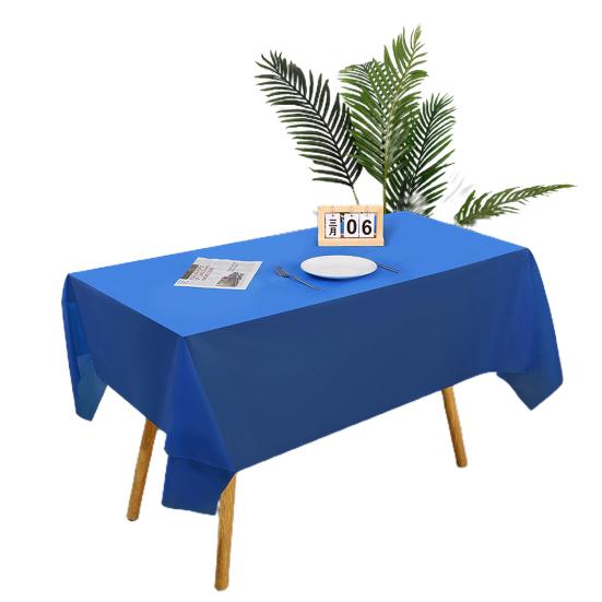 Disposable Tablecloth PE Material Thick Rectangular Table Cloth Easy To Use Solid
