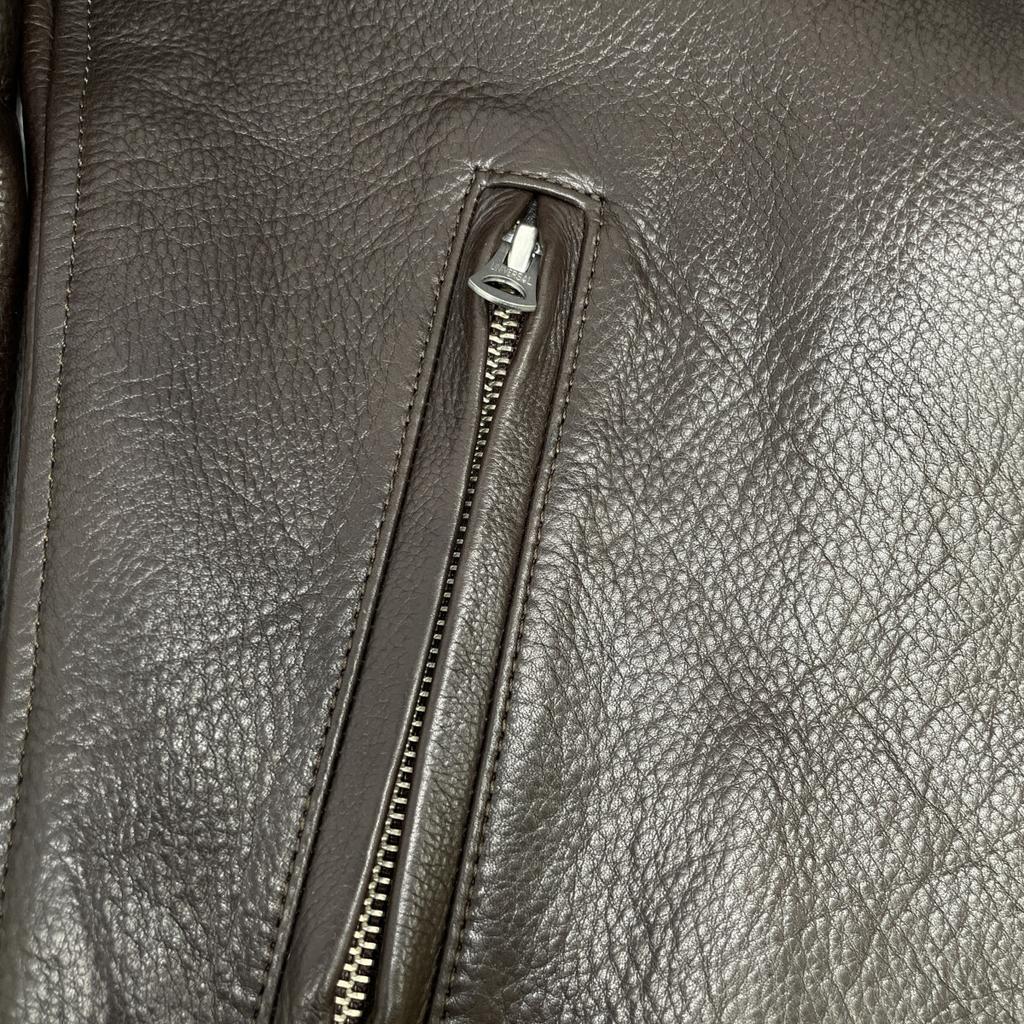 Y'2 LEATHER SR-41 Single Rider's Jacket Jacket 38 BrownUsed