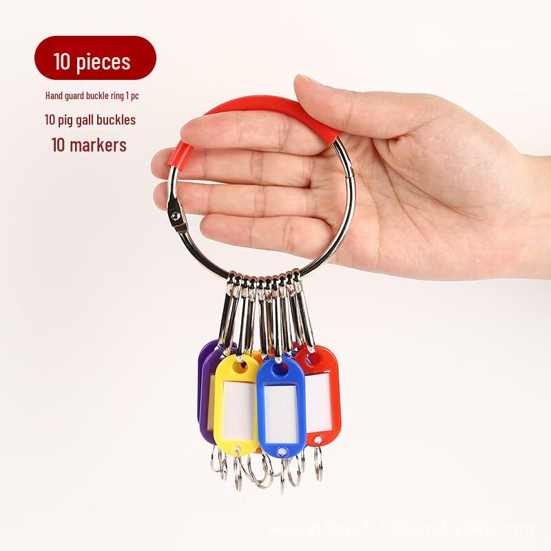 Набор пластиковых брелоков для организации ключей (10-Pack)