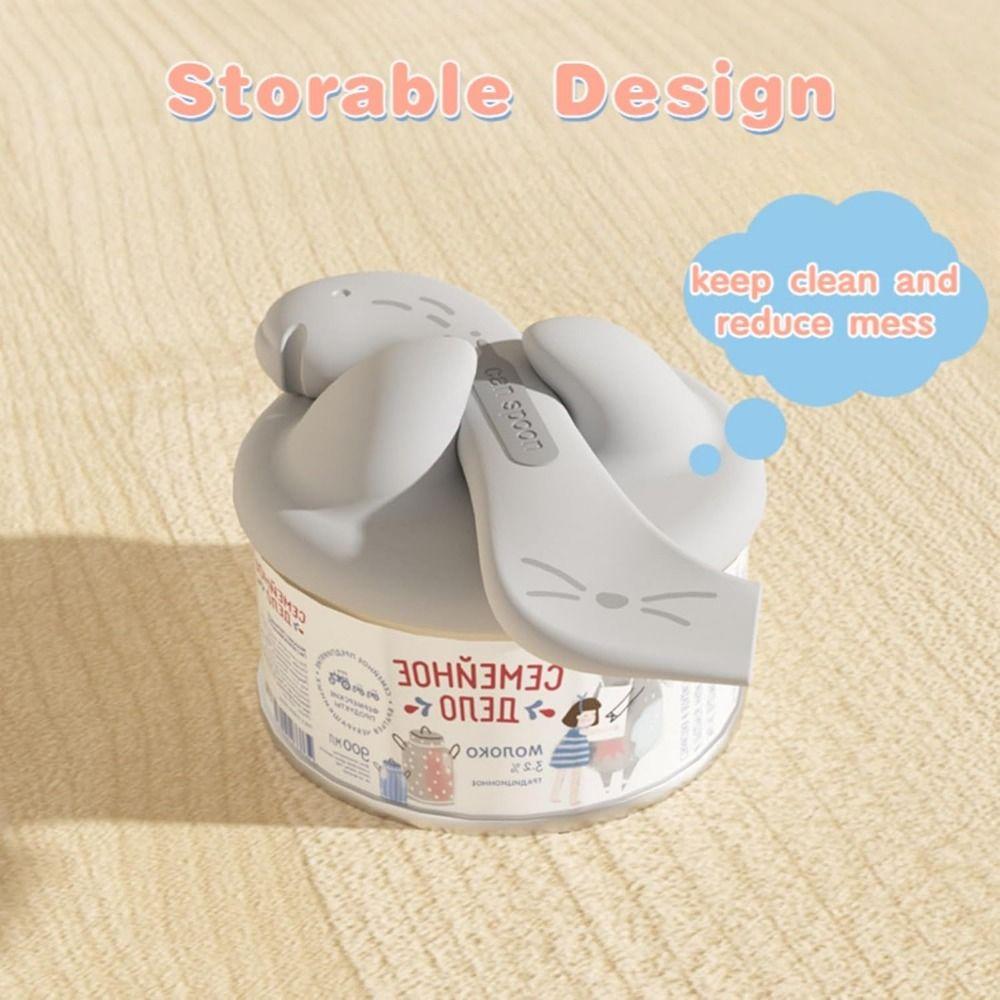 Prevent Dirty Hands Pet Food Can Lid Sealing Cover Feeding Cat Spoon Cat Can Opener  Wet Food