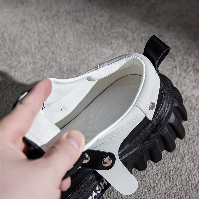Autumn New Thick-Soled Sports Style Single Personality Versatile Small Leather Women Punk Girl Rivet Casual shoes
