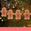 Christmas Gingerbreads Man Decorative Pendant Christmas Tree Pendant Christmas Letter Biscuits Man