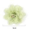 2/5Pcs 6CM Chiffon Fabric Artificial Flower For Home Room Wedding Invitation Artificial Flowers For Dress Decoration Accessories