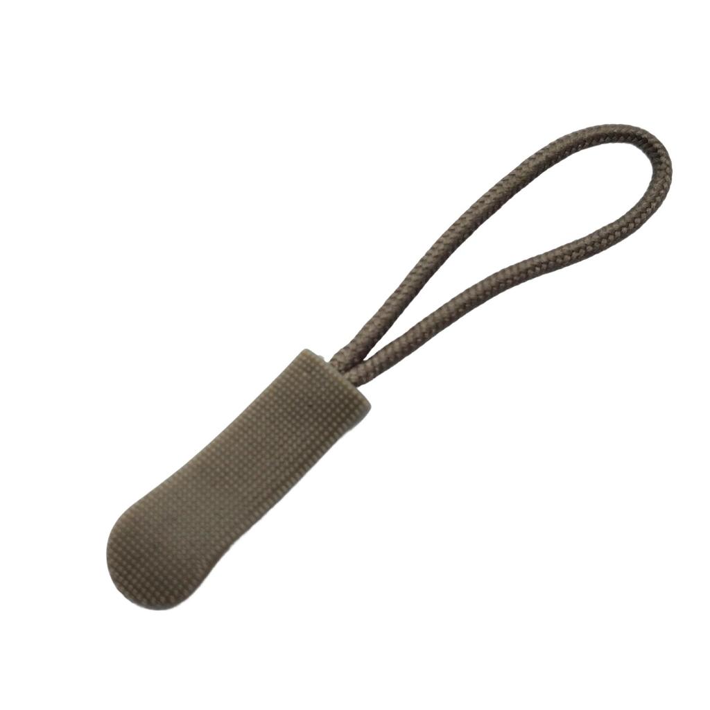 Colored PVC Zipper Pull Rope with Removable Drawstring and Rubber Pull Tab for Bags and Luggage