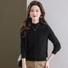 Women's Warm Rabbit Blend Semi-High Collar Sweater