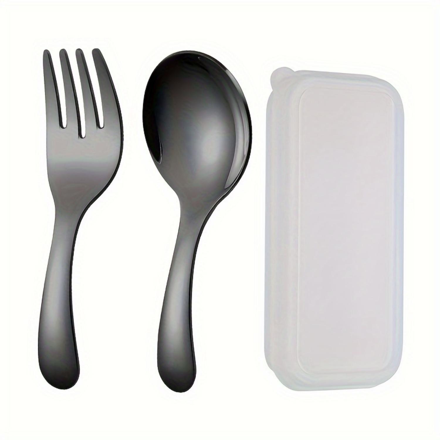 

Ложка из нержавеющей стали 304 с короткой ручкой | Мини-приборы для мороженого, десертов, чая | Портативные столовые приборы для путешествий на открытом воздухе | Прочные и удобные чёрный