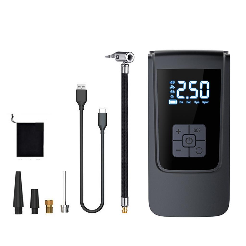 Portable Car Air Pump 150PSI Air Compressor Handheld Electric Tire Inflator with LED Light Support Auto Off Function