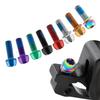 Titanium-plated Bicycle Handlebar Screws Stainless Steel Bicycle Disc Brake Caliper Bolt  Folding