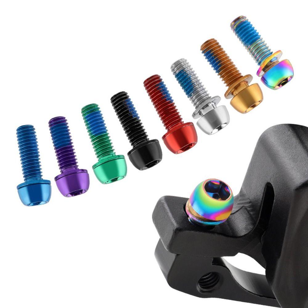 Titanium-plated Bicycle Handlebar Screws Stainless Steel Bicycle Disc Brake Caliper Bolt Folding