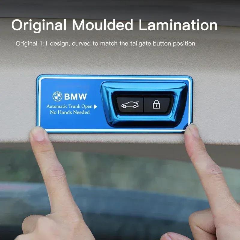-Car Electric Tailgate Reminder Sticker Trunk Switch Decorative Cover For BMW M M3 M5 G42 G30 G20 E39 E36 E46 E90 F40 F30 F01 F0