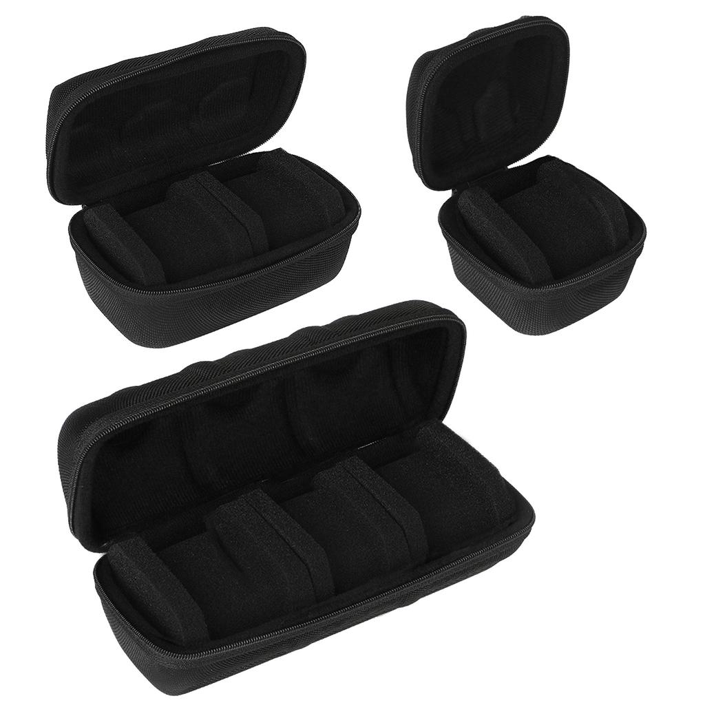 Drop-resistant Travel Watch Carrying Case Storage Box for Wristwatch Soft Interior Watch Container Shockproof Dustproof