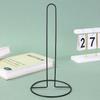 Nordic Minimalist Black Wrought Iron Paper Towel & Cling Film Holder for Kitchen and Dining Table