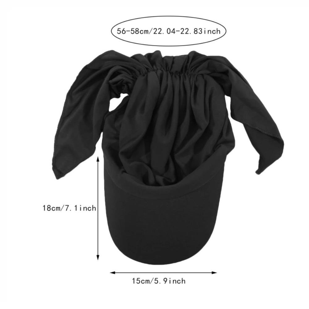Turban Shawl Design Summer Baseball Caps Solid Color Headscarf Cap Soft Turban Caps