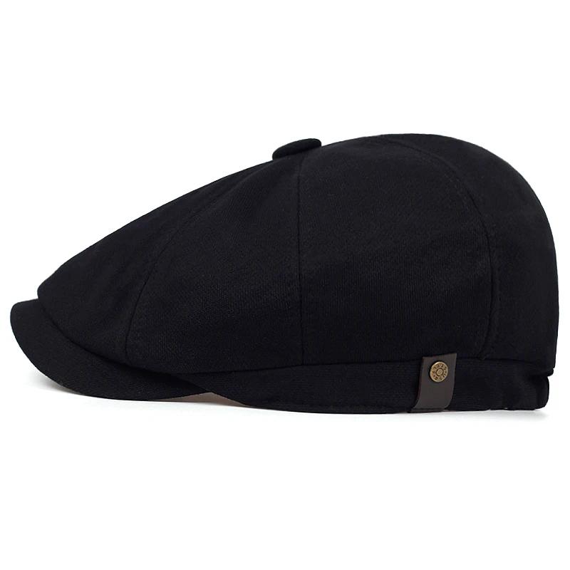 Fashion Cotton Beret Fashion Old Hat High Quality Four-color Casual Hats Autumn and Winter Warm Cap Cold Caps