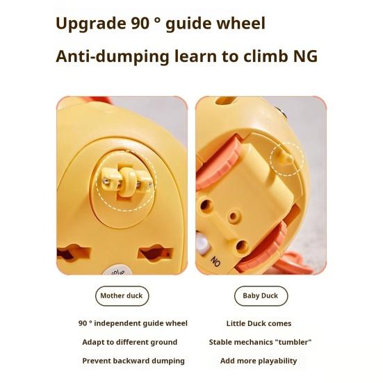 3 Teile/satz Kinder Elektrische Ente Spielzeug Licht-Up Mutter Baby Ente Spielzeug Kleinkinder Bauch Zeit Pädagogisches Walking Tier Musical Spielzeug kleinkinder Jungen Mädchen Geschenke