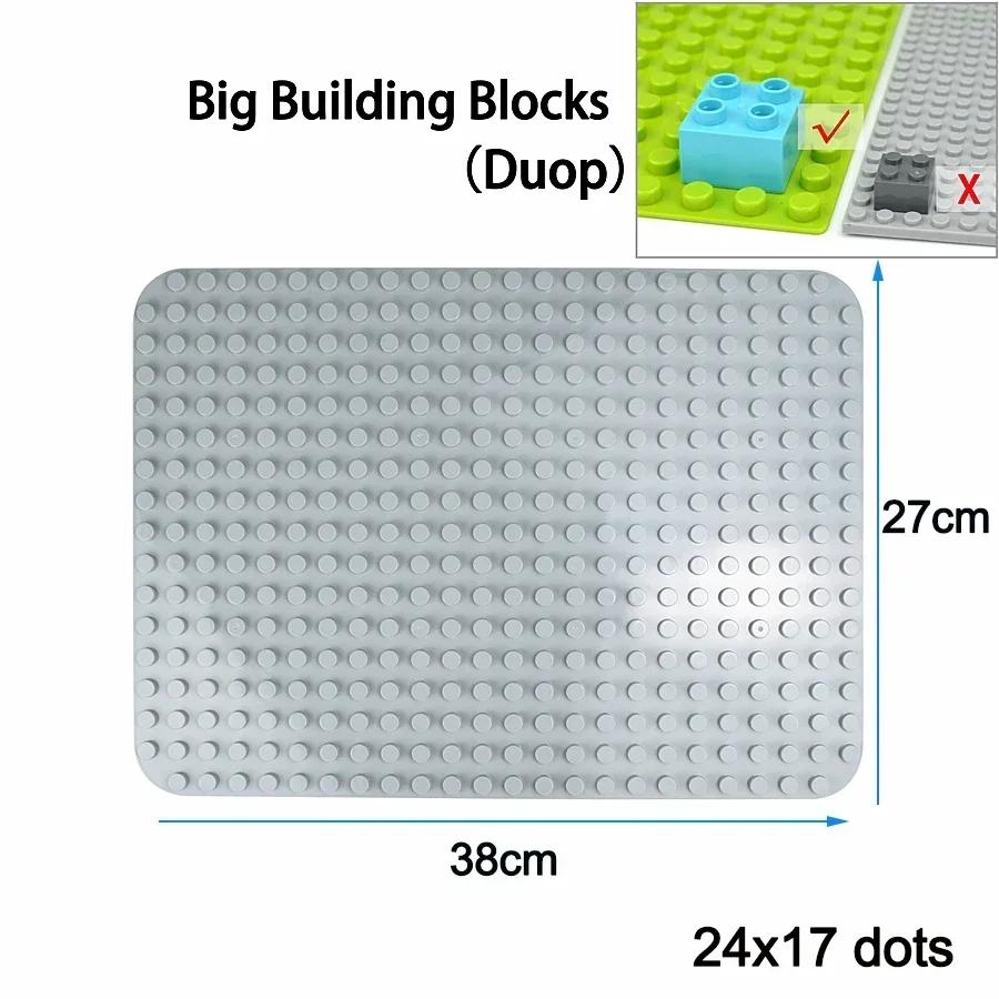 Duploes Velká velikost Základní deska Více velikostí 16x16 8x8 4x4 Cihly Montážní desky Velké částice Figurky Stavební bloky Dětské hračky