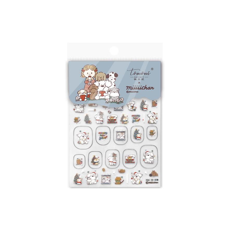 

Tomoni 3D Тисненые Детские Наклейки для Ногтей - Милая Тема Щенков Щенячий Патруль