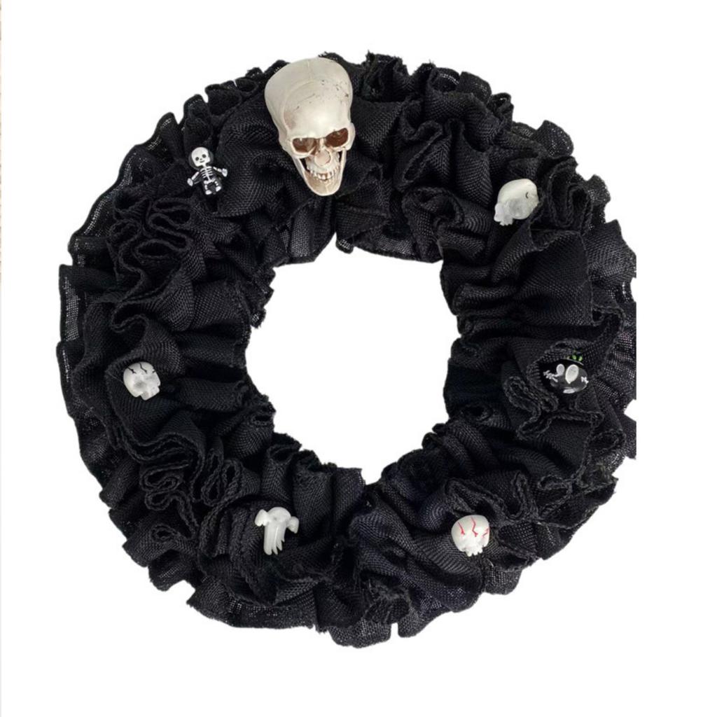 Halloween, GhostFestival: Skulldecorations, Fabric Garlands, Rattan Rings, Festival Hanging Ornaments, Hanging Props