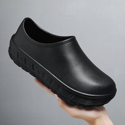 Originale Küchenschuhe Herren Clogs Outdoor Plaltfotm Lässig Wasserdicht Regenschuhe Rutschfest Restaurant Arbeit Ölfest Kochschuhe