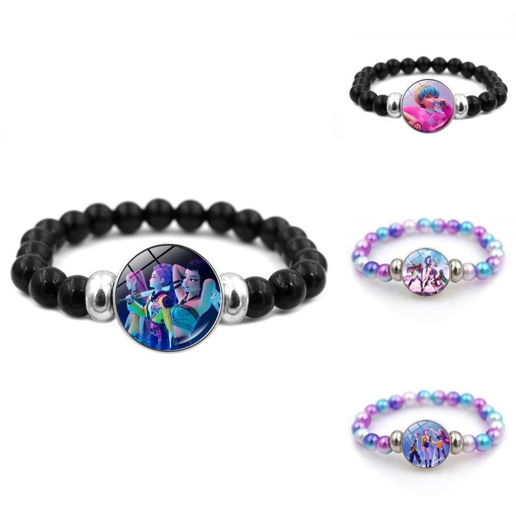 Kpop Demon Huntershand Chain With Colorful Resin Beads For Gift And Travel Souvenir