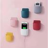 Wall-mounted TV,Air Conditioner Remote Control Storage Box Wall-mounted Bedside Mobile Phone Charging Non-drilling Hole Storage Rack