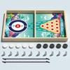 Children's Wooden Bounce Connect Four: Parent-Child Interactive Chess Game for Early Education and Strategic Thinking