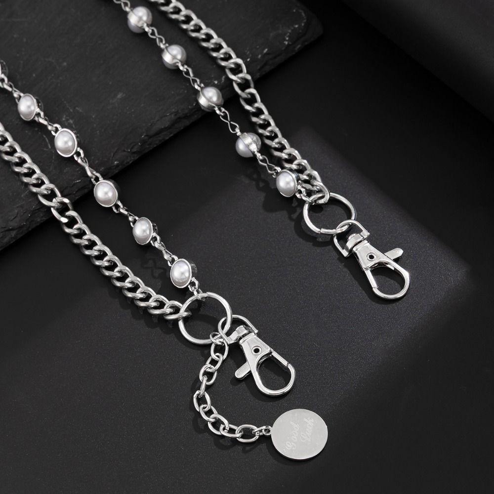 Tassel Pearl Waist Chain Turquoise Pants Chain Retro Punk Belt Chain  Jeans