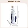 Ceramic Girl Statue Lady Figurine Collectible Ornament Sculpture for Entrance Cabinet Desk Fireplace