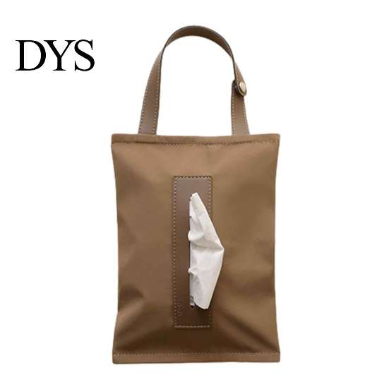 Durable Desk Napkin Box Hanging Canvas Tissue Box, Wall Mounted Paper Towel Holder Dispenser, Easy Refill Storage Organizer, for Home And Office