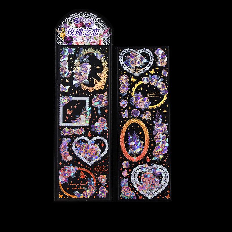 Αυτοκόλλητο 3D θερμοτυπίας σε σχήμα κοχυλιού για σημειωματάρια