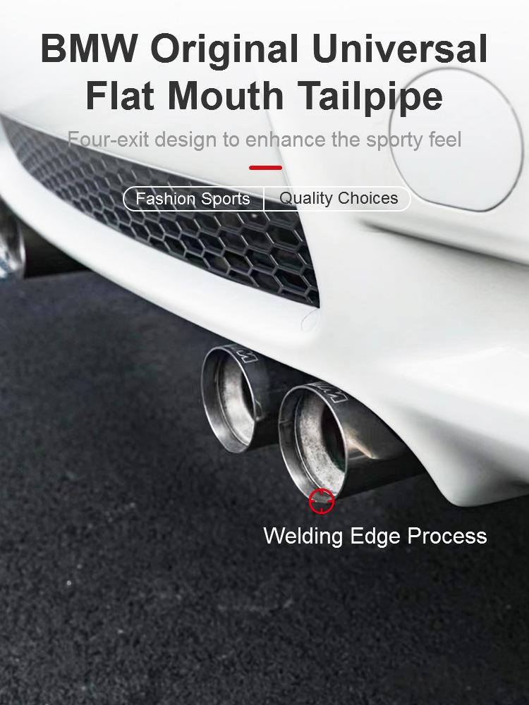 BMW E90/E92/E93 M3 Carbon Fiber Stainless Steel Exhaust Tip Upgrade