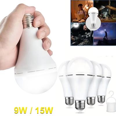 9W/15W Emergency Light Bulb LED Super Bright Handheld Hanging Energy-Saving Lights Bulb Portable Household Tent Fishing Lighting