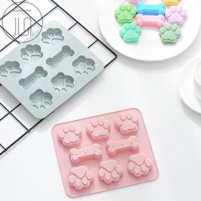 6 Stampo in silicone per torta al cioccolato con artiglio di gatto, stampo in silicone per forno a microonde, stampo per griglia per ghiaccio