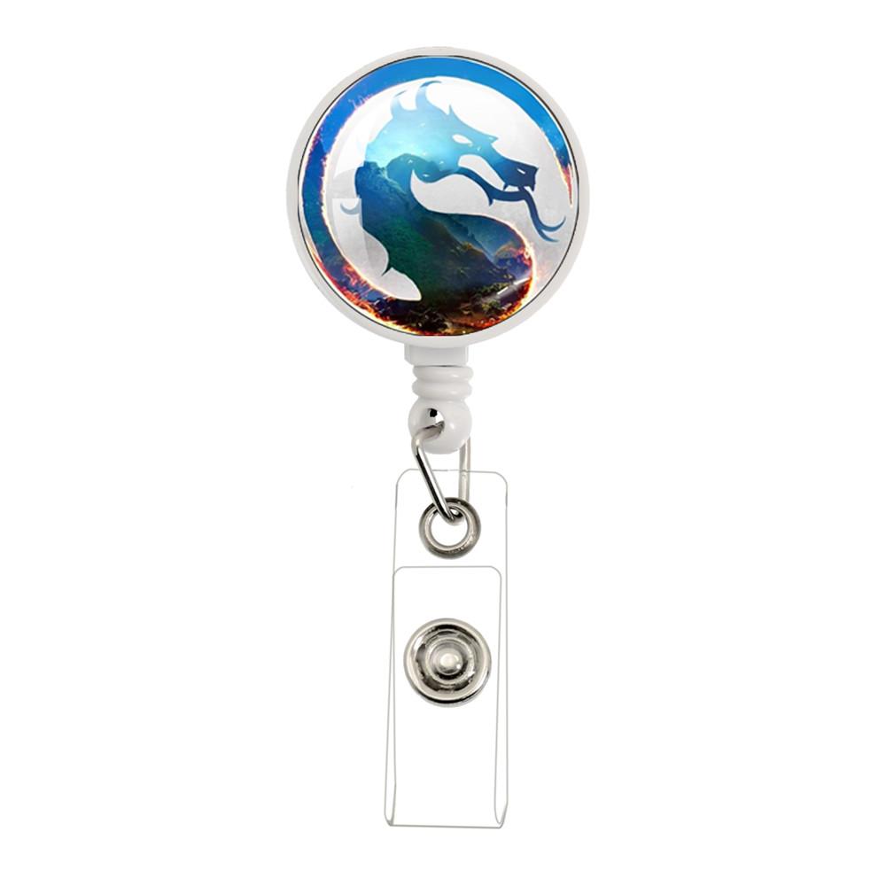 New Mortal Kombat Games Retractable Badge Reel ID Card Name Card Display Tag Staff Card Badge Holder Accessories Gifts