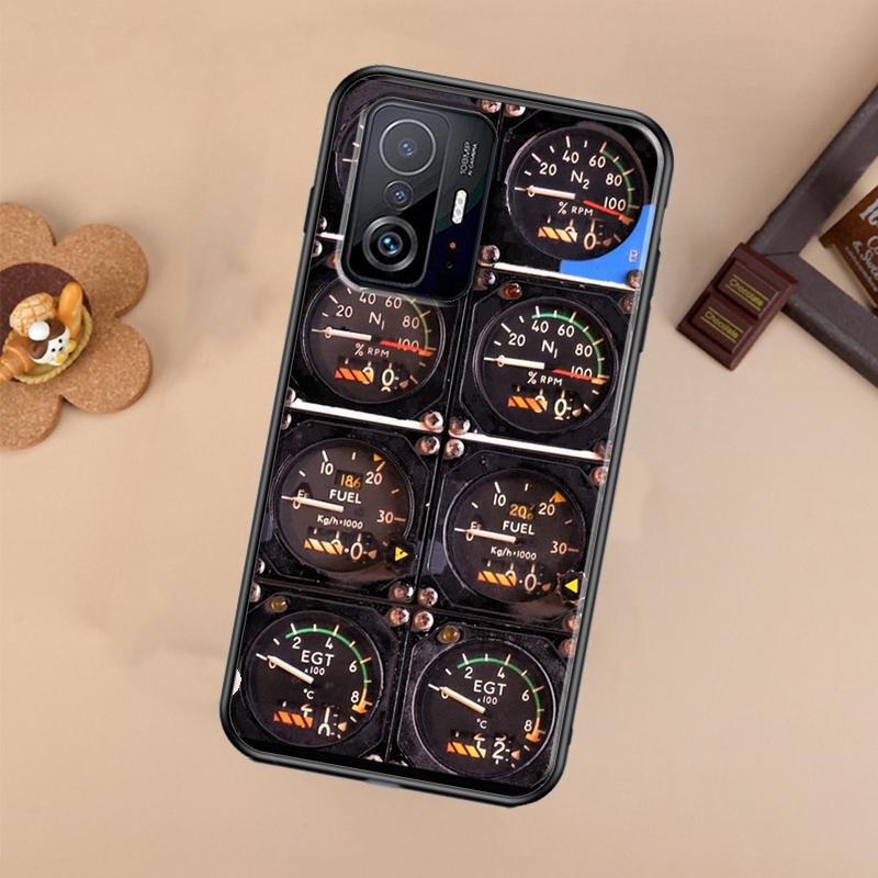 Flight Instruments Case For Xiaomi 14T 11T 12T 13T Pro 13 14 Ultra POCO X7 Pro X3 X5 F3 F5 F6 M6 X6 Pro Cover