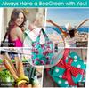 Bolsas de compras reutilizables, bolsas de comestibles plegables con bolsa de transporte con cremallera